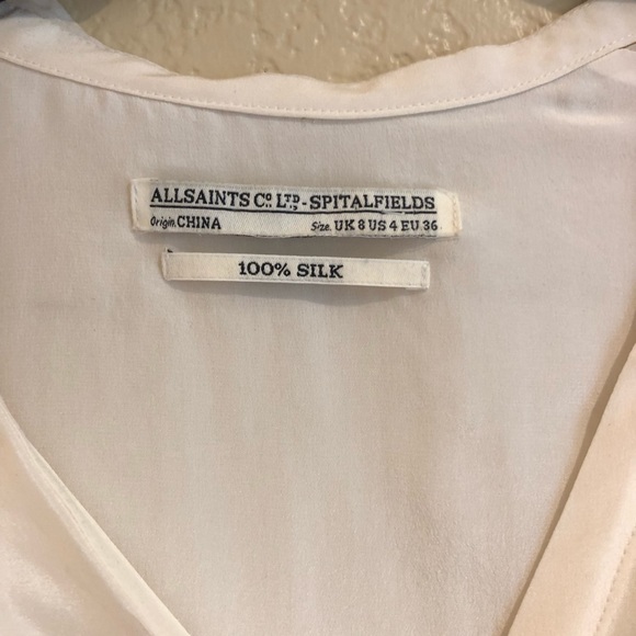 All Saints Silk Marilyn Blouse - Picture 6 of 10